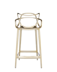 Masters barstol i metallic fra Kartell